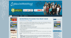 Desktop Screenshot of maximwebhost.com