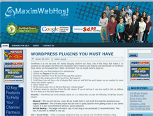 Tablet Screenshot of maximwebhost.com